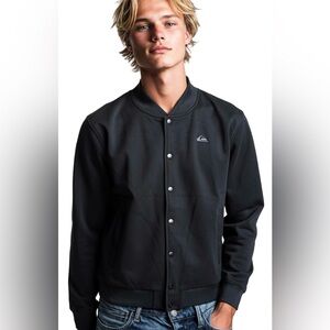 NWTs men's Quicksilver Dryflight full snap front sweatshirt jacket Size Large